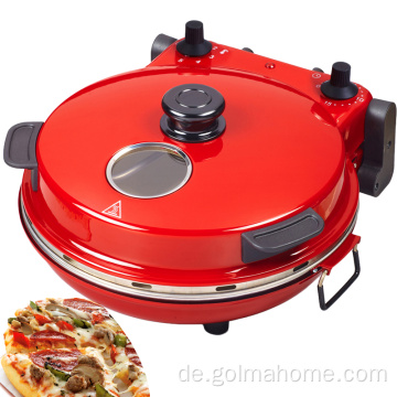 Elektrischer Pizzabäcker 1200W automatische Pizzapfanne Antihaftbeschichtung